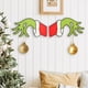 thumbnail image 3 of Decoraciones navideñas de Grinch, cartel colgante de Feliz Navidad con decoración navideña de Grinch, decoración divertida para puertas navideñas. oso de fresa Electrónica, 3 of 5