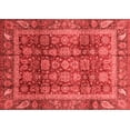 thumbnail image 1 of Ahgly Company Machine Washable Indoor Rectangle Abstract Red Modern Area Rugs, 2' x 3', 1 of 4