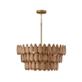 thumbnail image 6 of Capital Lighting 354441LW Ravi 4 Light 25" Wide Chandelier - Light Wood / Patinaed Brass, 6 of 6