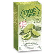 (100 Packets) True Lime Sugar Free, On-The-Go, Caffeine Free Powdered Drink Mix