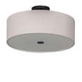 thumbnail image 3 of Meyda Tiffany 213074 Cilindro 4 Light 18" Wide Semi-Flush Drum Ceiling Fixture - Smoke, 3 of 4