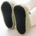 thumbnail image 5 of UngA Boys House Slippers Girls Slippers Winter Solid Versatile Plush Children Home Shoes Baby Cotton Girl Indoor Non Plush Slippers,Toddler Slippers Green,S, 5 of 5