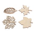 thumbnail image 1 of Hollow Out Wood Leaf Piece, Multi Uses Wooden Leaf 80PCS Compact  For DIY, 1 of 8