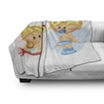 thumbnail image 3 of Gender Reveal Soft Flannel Fleece Throw Blanket, Babies Playing Together Newborn Childhood Romantic Happiness Theme, Cozy Plush for Indoor and Outdoor Use, 50" x 60", Multicolor, by Ambesonne, 3 of 6