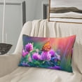 thumbnail image 5 of Naloa Wild flowers of clover and butterfly Pillowcase, Cool Pillowcase, Lightweight, Breathable, Skin Friendly Pillowcase, Hidden Zipper (No pillow core)-14"x20", 5 of 6