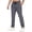 04-Dark Gray, variant on Men's Quick Dry Straight Leg Pants, Elastic Waist Drawstring Lightweight Casual Pants, Zipper Pockets Loose Fit Hiking Pants for Workout Camping Outdoor Daily Wear 05-Light Gray XL