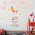 thumbnail image 4 of Cartoon Rabbit Cloud Star Pattern PVC Wall Sticker Home Kids Room Bedroom Decor P485, 4 of 5