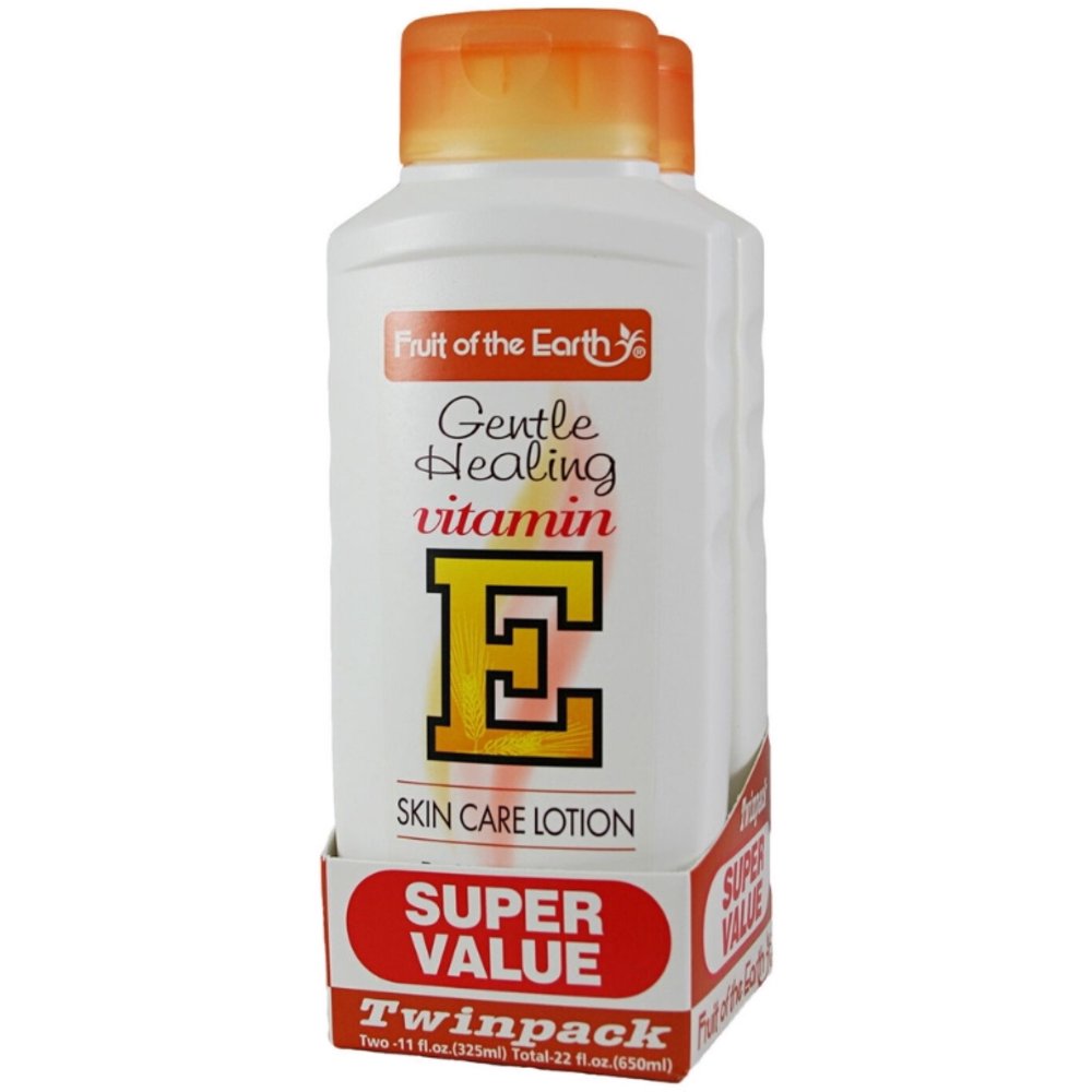 4 Pack Fruit of the Earth VitaminE Skin Care Lotion Twin Pack, 11 oz