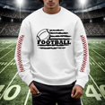 thumbnail image 2 of Chandail en Molleton à Col Rond Imprimé Rugby Automne Hiver pour Hommes, Chaud et Confortable, Mode Sans Capuche, Chandail Décontracté, 2 of 4