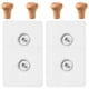 thumbnail image 3 of 4 ganchos de madera para pared, adhesivos para toallas, sombreros, ropa y baño., 3 of 8