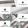 thumbnail image 6 of Turquoise Red Boho Outdoor Rug for Patio/Deck/Porch, Non-Slip Large Area Rug 3 x 5 Ft, Southwestern Ethnic Aztec Retro Geometric Indoor Outdoor Rugs Washable Area Rugs, Camping Rug Carpet Runner, 6 of 8