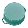 thumbnail image 4 of Staub Cast Iron 5.5-qt Round Cocotte - Turquoise, 4 of 8