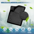 thumbnail image 2 of Peleus Floor Mats & Cargo Mat for 2024 2025 2026 Chevy Equinox EV (Non Fuel) - TPE All Weather Protection 2 Rows Car Floor Liners with Cargo Liner, 2 of 7