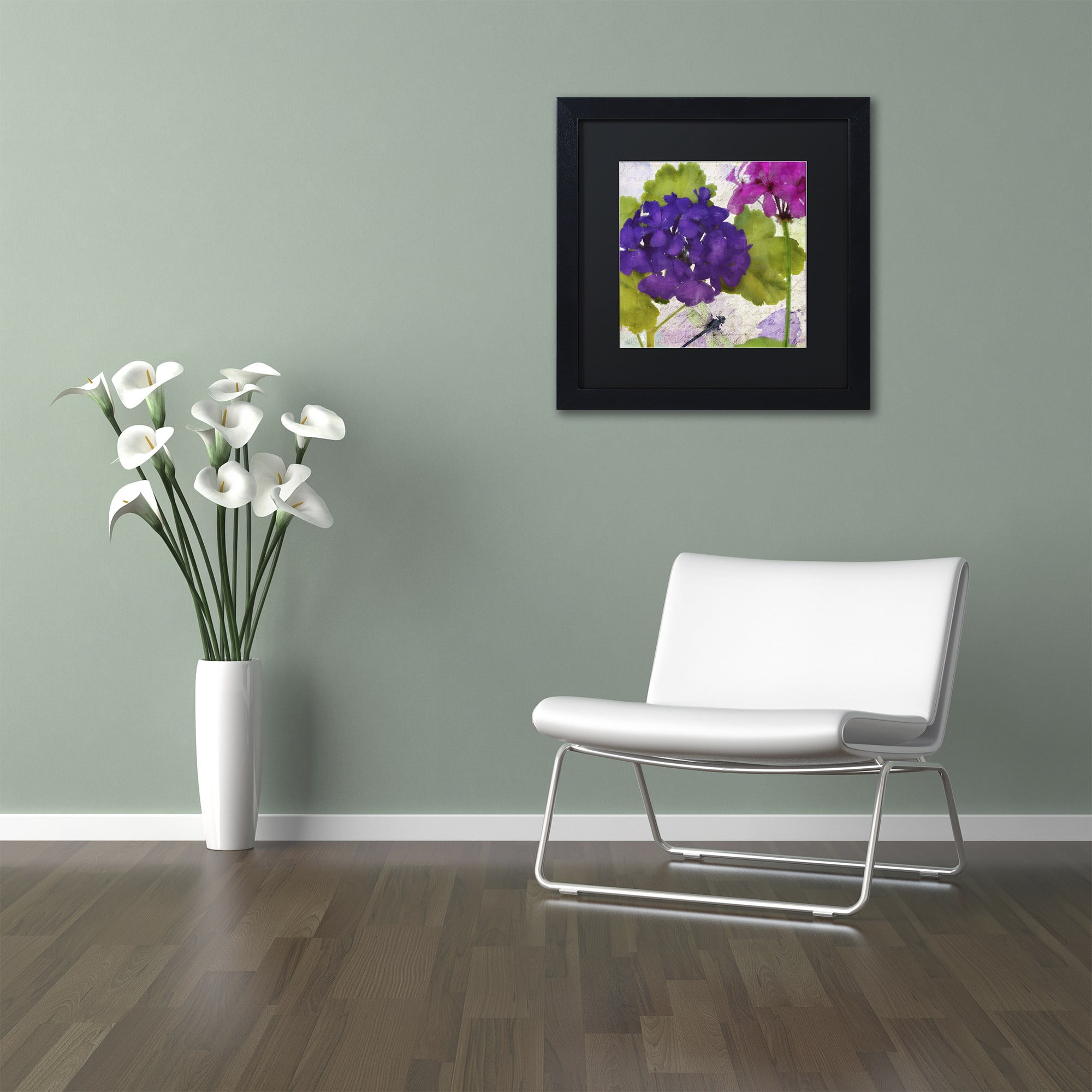 Trademark Fine Art "Gaia I" Canvas Art by Color Bakery, Black Matte, Black Frame