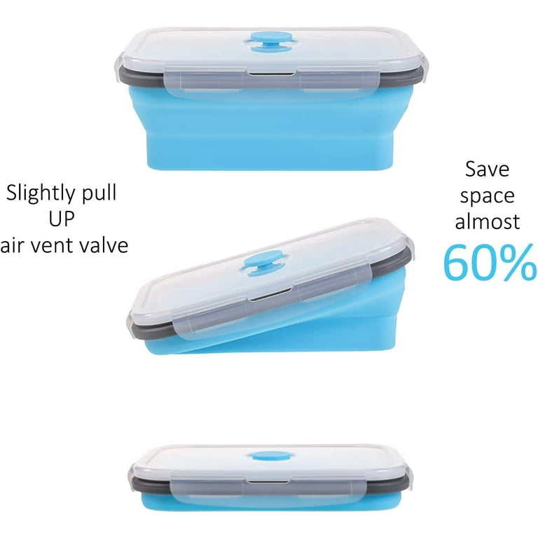 Collapsible Food Storage Containers with Airtight Lid, Annaklin