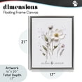 thumbnail image 4 of Stupell Industries Shabby Chic Pressed Flower Relax & Renew Gray Floating Frame Canvas Art, 17 x 21, by Lettered and Lined, 4 of 8