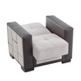 thumbnail image 4 of Ottomanson Convertible Accent Chair Chenille Modern Sleeper Armchair with Storage, Cream, 4 of 7