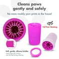 thumbnail image 4 of Dexas MudBuster Portable Dog Paw Washer and Cleaner, Medium, Fuchsia, 4 of 5