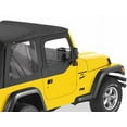 thumbnail image 2 of Bestop 51790-35 Jeep Wrangler Upper Fabric Half-Door Set, Black Diamond Fits select: 1997-2006 JEEP WRANGLER / TJ, 2 of 2