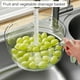 thumbnail image 4 of Cesta para lavar arroz y verduras | Colador de frutas y verduras | Recipiente para almacenar en el refrigerador | Bol para escurrir y limpiar arroz, frutas, verduras y hortalizas | Colador de cocina, 4 of 9