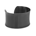 thumbnail image 5 of Metro Jewelry Black High Polish Stainless Steel Open Cuff Bangle Bangle, 5 of 8