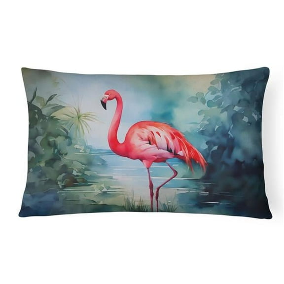 3 x 16 x 12 in. Flamingo Throw Pillow