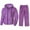 Set-A68Purple, variant on Men's Fuzzy Fleece Tracksuit Hooded Zip up Jacket and Pants Plush Sherpa Set for Winter Warm Casual Lounge Sleepwear Home Relaxing Outfits