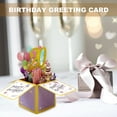 thumbnail image 4 of Visland Greeting Card Beautiful Eye-catching 3D Design Hollow Glitter Gift Giving Paper Three-dimensional Box Birthday Card Home Supply, 4 of 7