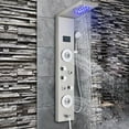 thumbnail image 2 of Senlesen LED Shower Panel Stainless Steel Rainfall Tower W/Handheld Spray, 2 of 21