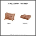 thumbnail image 5 of Intelligent Design Lucy Full/Queen Clip Jacquard Duvet Cover Set - Rust, 5 of 9