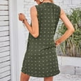 thumbnail image 5 of IROINNID Knee-Length Dress For Women Solid Color Fashion ed Comfortable Pocket Comfortable Dress Sleeveless V-Neck Sundress, 5 of 5