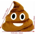 thumbnail image 4 of Cute Plush Poop Pillow Cushion Toy Throw Pillows Gift for Friends, Kids and Dogs, 13.8x13.8 Inch (Brown), 4 of 8