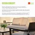 thumbnail image 3 of 3PC Outdoor Aluminum Patio Furniture,Modern Fully Weld Swivel Lounge Chair Chat Set,Sunbrella Cushions,Elegance Arc 23.6'' Side Table with Greek White Marble-Inspired Sintered Stone Top, 3 of 14