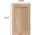 thumbnail image 3 of 16.25W x 22.5H Unfinished Oak Kitchen Cabinet Door Replacement, Shaker Style, 3 of 7
