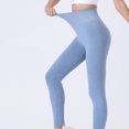 thumbnail image 4 of ZZwxWA Womens Ribbed Yoga Pants Tights Trendy Casual High Waist Stretch Butt Lifting Leggings Workout Gym Seamless Pants, 4 of 6