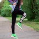 thumbnail image 3 of Pantalones Nike de algodón originales para mujer, nuevos pantalones de yoga y fitness, mallas casuales para correr, pantalones de entrenamiento de nueve puntos 806928-010, 3 of 5
