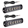 thumbnail image 1 of LED Emergency Strobe Lights, Amber 6 LED Strobe Flashing Light 2 Pack, 1 of 5