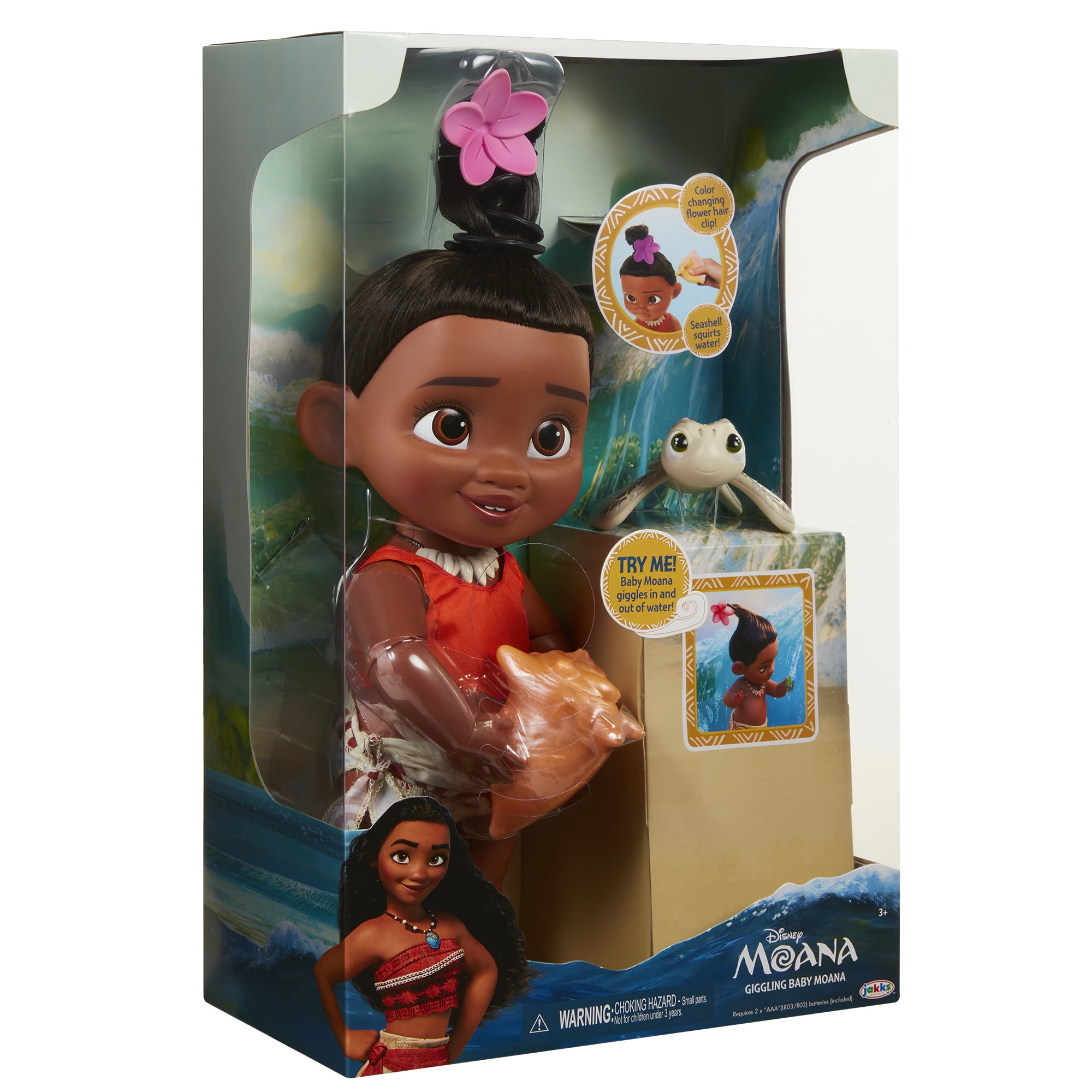 moana disney giggling baby doll