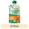 (12 pack) Beech-Nut Protein & Fiber Stage 4 Toddler Food, Pumpkin Apple Yogurt Oats, 3.5 oz