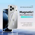 thumbnail image 2 of TECH CIRCLE for iPhone 13 Magnetic PC+TPU Case, Compatible with Magsafe Wireless Charging, Shockproof Shock Absorption, Slim Fit & Lightweight, Scratch-Resistant Bumper Cover, 2 of 10