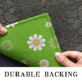thumbnail image 6 of Green Daisy Flower Orange Centers Pattern Door Rugs,Washable Non Slip Door Mats Indoor,Decorative Door Mats,Entry Mat Indoor for Entrance,Bedroom,Kitchen,Bathroom,16"x24", 6 of 6