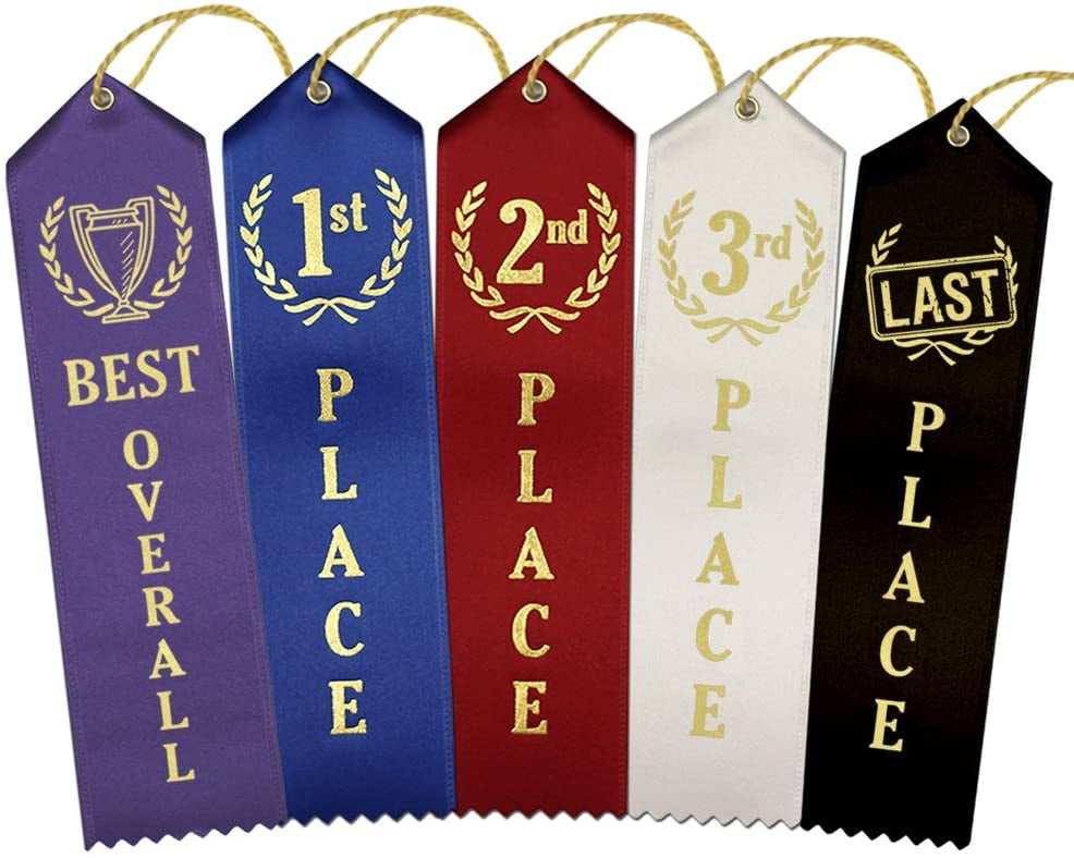 1 Last Place 4 Each 1st 2nd 3rd Place 1 Best Overall Ideal Award Ribbon Set