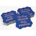 thumbnail image 4 of Inkdotpot Pack Of 50 Real Rose Gold Foil Bracket Shape Paper Tags Good Bye Tension Hello Pension Retirement Favor Hang Tags, 4 of 7
