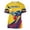 Yellow, variant on Bibifish Mens T-Shirt Graphic Venezuela Themed Crew Neck Short Sleeve Tshirts National Pride Soprts Game Casual Wear Tee