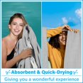 thumbnail image 4 of Toalla de playa Vikumond Cloud Grey Algodón Oversized XXL, 4 of 7