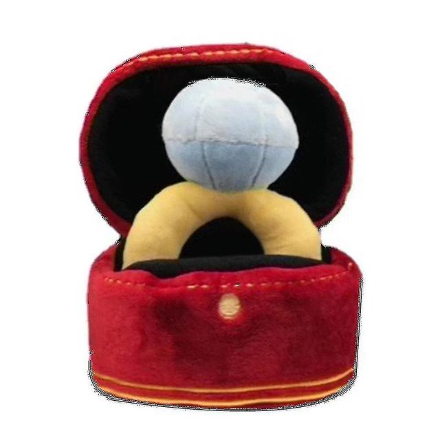 Caja de anillos de peluche, funda de amor, juguete para masticar para mascotas, sonidos de cachorros