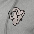 thumbnail image 2 of Women's Antigua  Heather Gray Los Angeles Rams Seeker Full-Zip Hoodie Jacket, 2 of 2