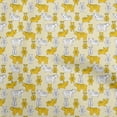 thumbnail image 1 of oneOone Cotton Poplin Twill Light Yellow Fabric Animal Diy Clothing Quilting Fabric Print Fabric By Yard 56 Inch Wide, 1 of 5