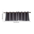 thumbnail image 3 of Qocolhg Blackout Valance Curtains for Kitchen - Window Treatment Light Blocking Short Rod Pocket Curtain Panels for Small Window Bathroom Basement, 29.13x14.17in, 3 of 8