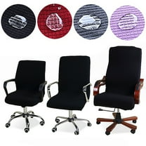 Ludlz Waterproof Swivel Chair Cover Stretchy Office Armchair Seat Backrest Protector